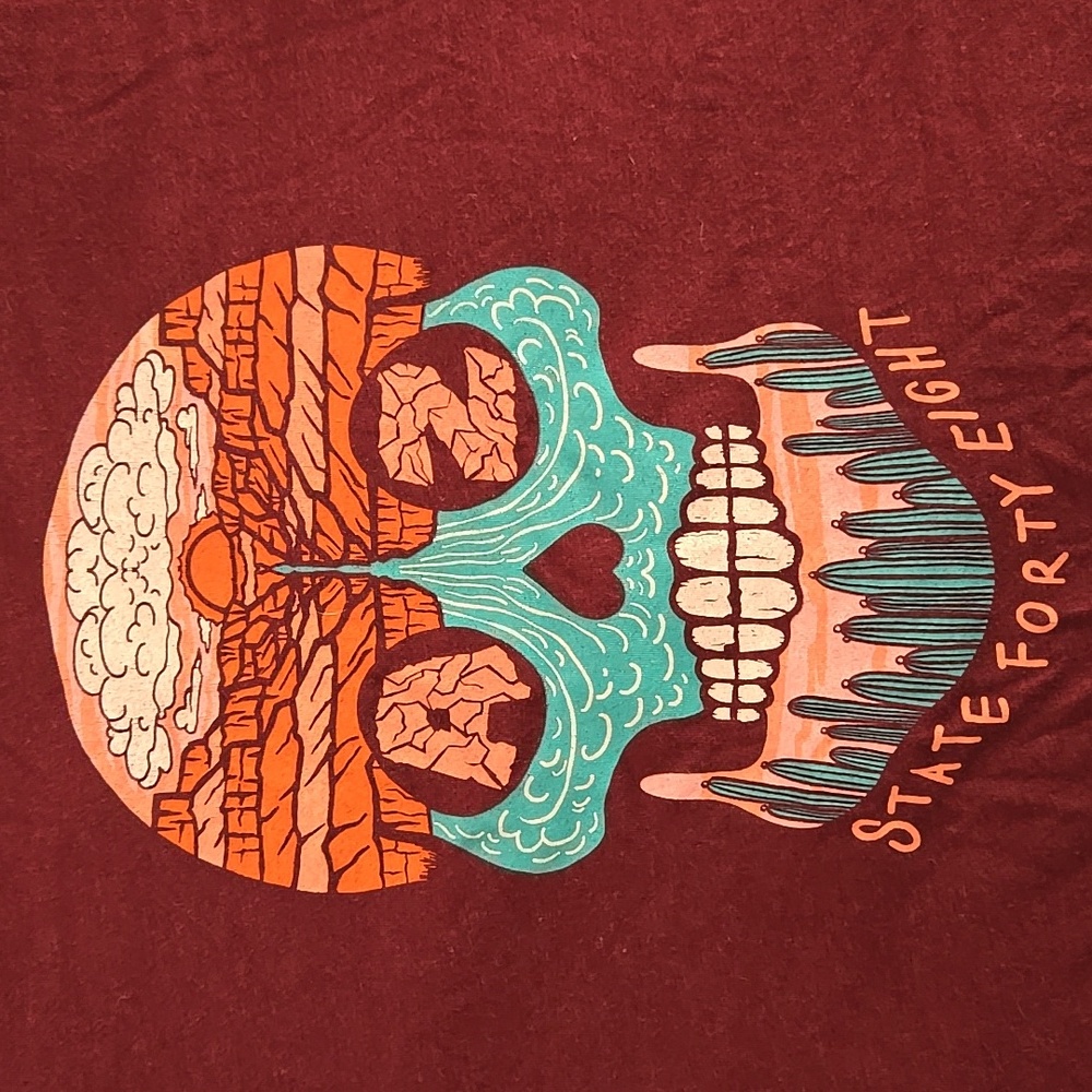 State 48 AZ Skull Tee XL